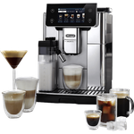 DELONGHI Primadonna Aromatic ECAM630.55.SSM, Kaffeevollautomat Edelstahl gebürstet mit über 35 Rezepten, Cold Brew und 4 Benutzerprofilen