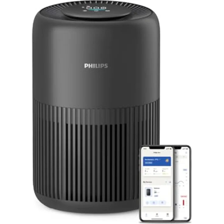 Philips Luftreiniger 900 Serie, HEPA NanoProtect + Aktivkohlefilter, CADR 250m³/h für 65m² Allergiker, leise, intelligent und energieeffizient (AC0951/13)