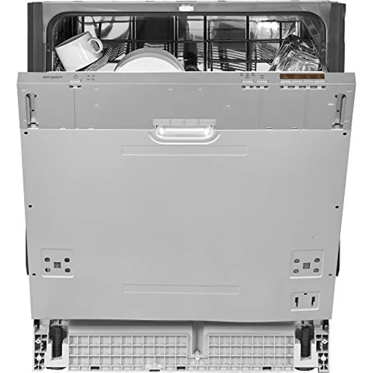 Exquisit EGSP6312-E-030E, Einbau-Geschirrspüler, 12 Maßgedecke, vollintegrierbar, 6 Programme, Silber, Schnellprogramm 30 Min., Aquastop, leise 49 dB – Bild 7