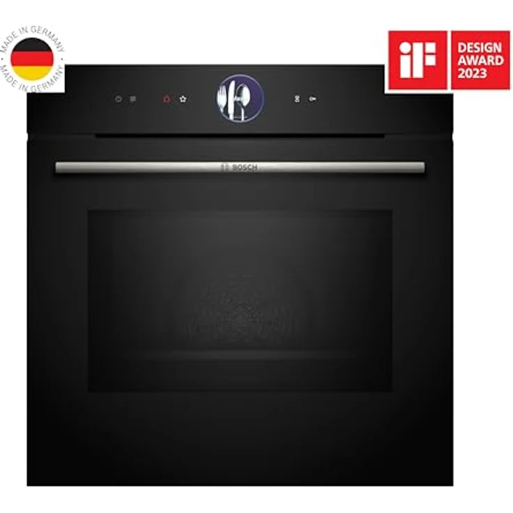 Bosch HMG776NB1 Serie 8 Einbau-Backofen mit Mikrowellenfunktion, Schwarz, Made in Germany, Pyrolyse, Air Fry, Touchdisplay – Bild 2