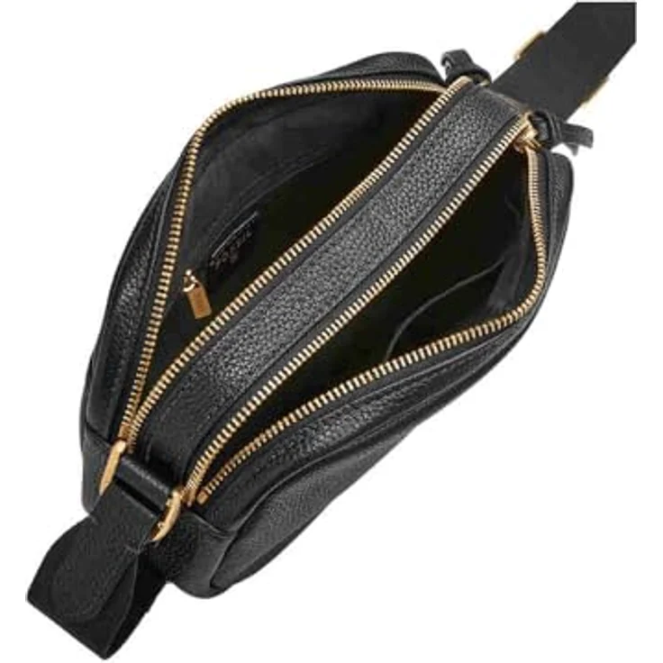 Fossil Danni Umhängetasche, elegante Lederhandtasche mit verstellbarem Riemen, Schwarz – Bild 3