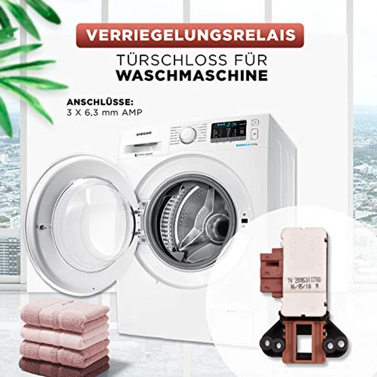 Beko Türsicherung 2805311600 für Waschmaschinen - Ersatzteil für Modelle von essentiel b, far, aya, saba, continental edison, listo, grundig, altus, selecline – Bild 2