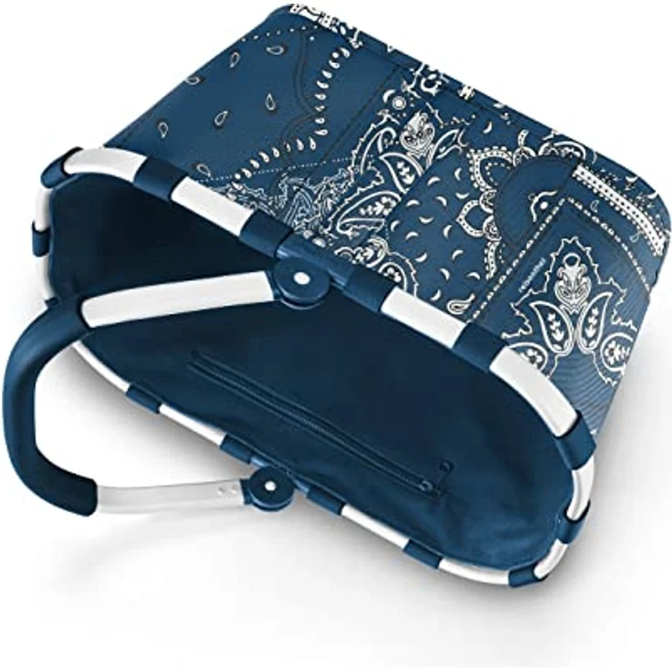 reisenthel carrybag Einkaufskorb mit Henkel Einkaufstasche Shopping Tragetasche frame bandana blue – Bild 4