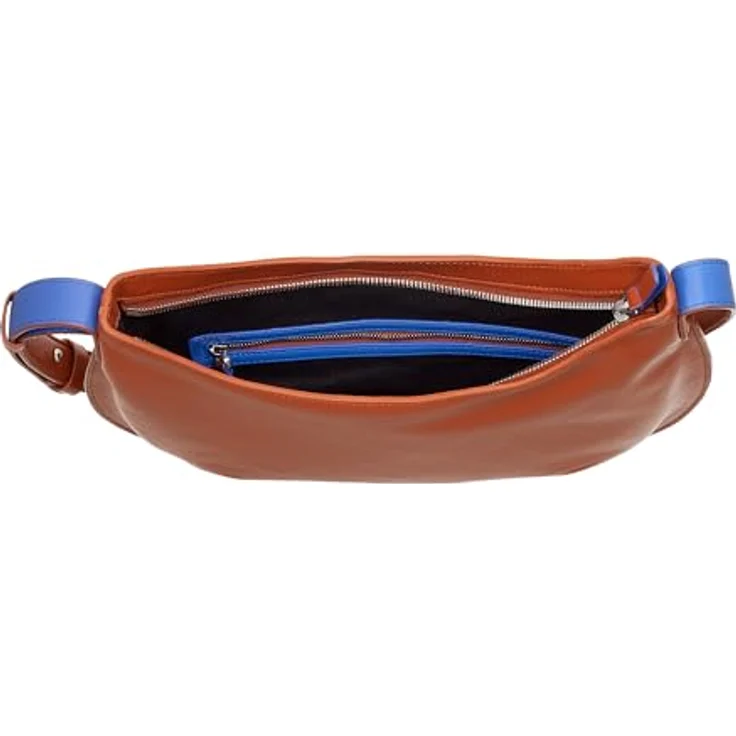 Dudu Hispani, Handtasche aus Leder 34 cm, braun, mit verstellbarem Schulterriemen und Innenfächern – Bild 5
