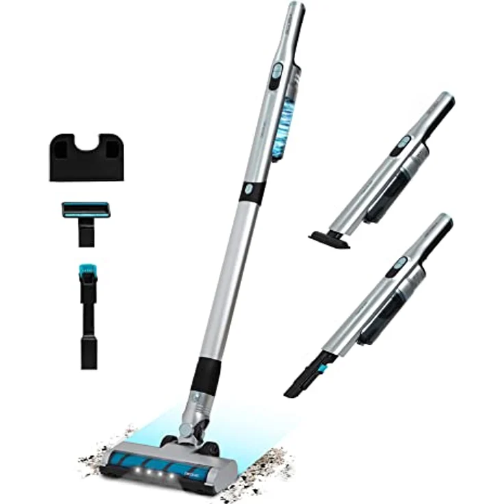 Cecotec Ultraleichter kabelloser Vertikalstaubsauger Scoba 2100 Jalisco. 210 W und 20 kPa Saugleistung, bürstenloser Digitalmotor, Autonomie 45 Minuten, motorisiertes Jalisco-Rohr und Bürste. – Bild 1