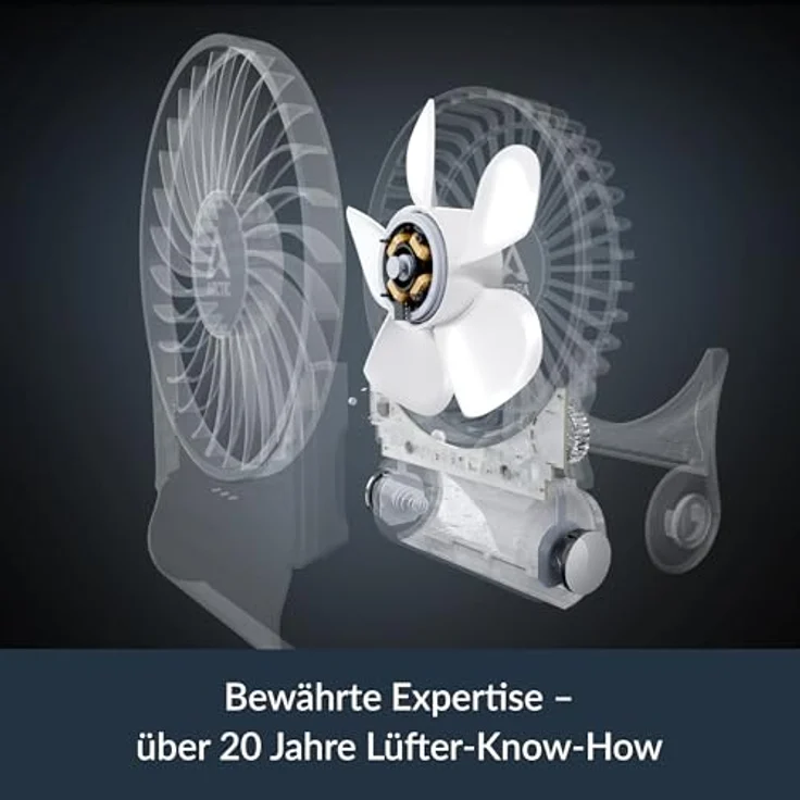 Arctic Summair 2Go, tragbarer Ventilator in Weiß mit kompaktem Design – Bild 3