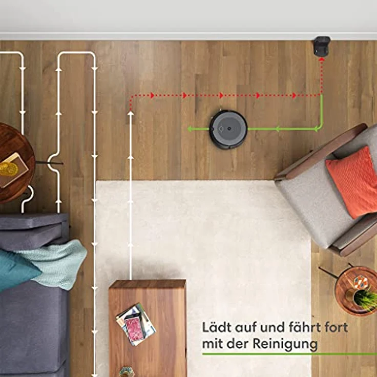 iRobot Roomba i3+ Saugroboter mit Absaugstation, 75 min Akkubetrieb, grau – Bild 3