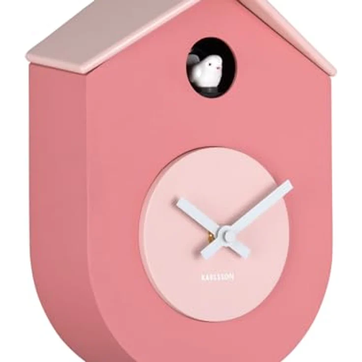 Karlsson Wanduhr Grato, pink, Kunststoff, 9x33x17.5 cm, moderne Wanddekoration – Bild 2