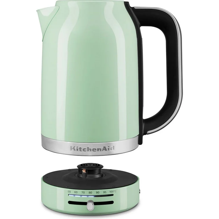 KitchenAid Wasserkocher 5KEK1701EPT, 1,7 l, 2400 W, pistazie, variable Temperatur und Innenseite aus gebürstetem Edelstahl