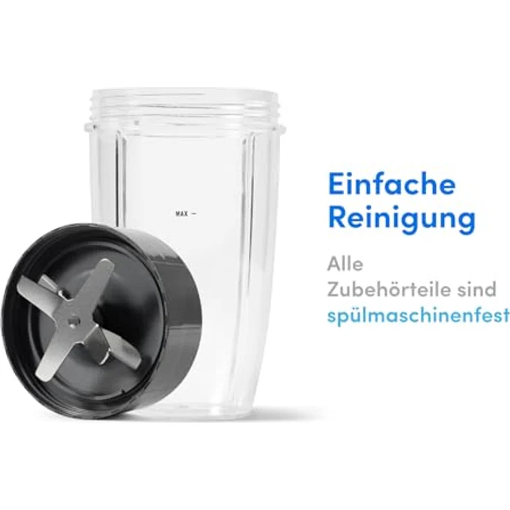 NutriBullet Original, Elektrischer Mixer mit 600 Watt Leistung, 700 ml To Go Becher und Extraktionsklinge – Bild 7