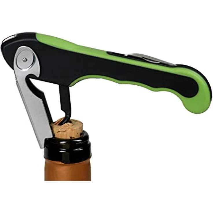 Fuchs Kellner Messer - Soft Touch Griff, Profi-Kellnermesser mit weicher gummierter Griff, Cocktailzubehör