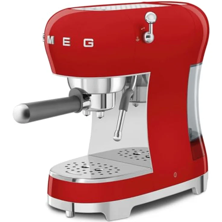 Smeg ECF02RDEU Siebträger Espresso-/Kaffemaschine Rot, Siebträgermaschine, Rot – Bild 4