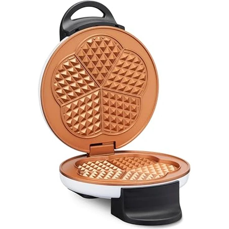 Trisa Retro Waffles, Waffeleisen, Bronze, Weiss – Bild 4
