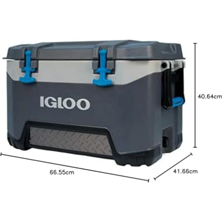 Igloo Bmx 52 passive Kühlbox, 49 Liter, 66 x 41 x 40 cm, grau, blau – Bild 11