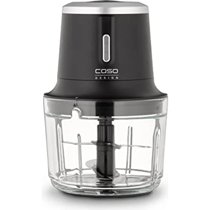 CASO Chop & Go – kabelloser Design Zerkleinerer mit 4 Edelstahlklingen, flexibel und überall einsatzbereit, bis zu 60 Min. Laufzeit, 2.300 U/min., vielseitiges Zubehör – Bild 1