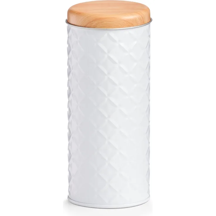 Zeller Dose "Scandi" Metall, weiß, 680 ml, aromadichter Deckel