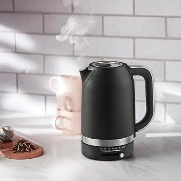 KitchenAid 5KEK1701EBK, 1,7 L Wasserkocher aus Gusseisen, variable Temperatureinstellung von 50 °C bis 100 °C, Schwarz – Bild 2