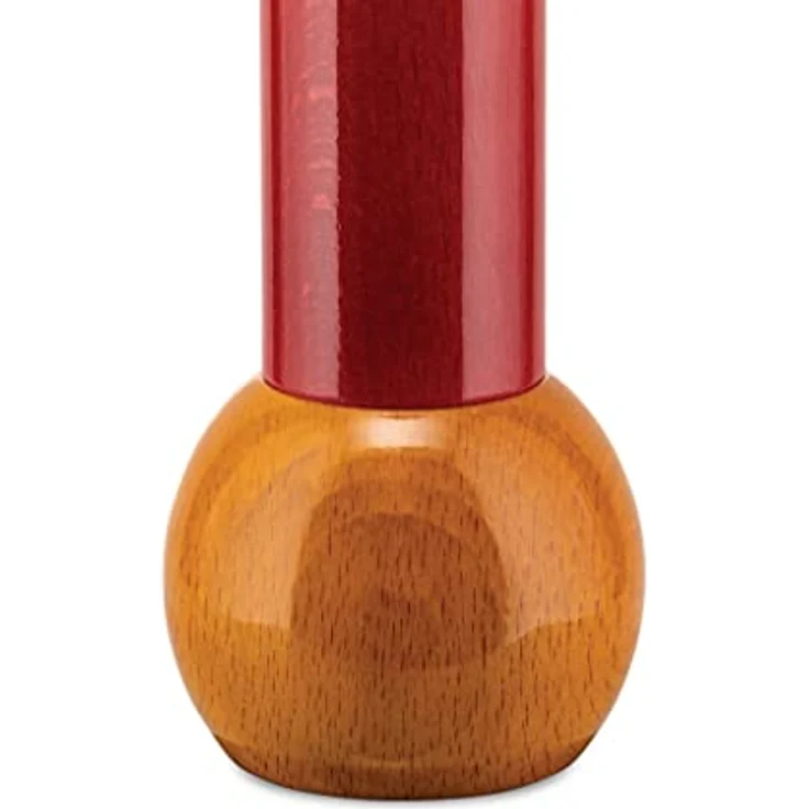 Alessi MP0210 Pfeffermühle aus Buchenholz, Holz, schwarz-rot-gelb, 18 x 9 x 12,5 cm, Einheiten, 1.0 – Bild 2