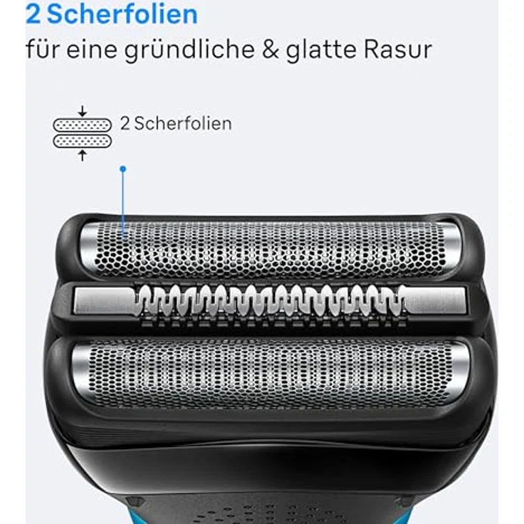 Braun Series 3, Elektrorasierer mit zwei Scherelementen, wasserfest, Nass- und Trockenrasur, 45 Minuten Akkulaufzeit – Bild 5