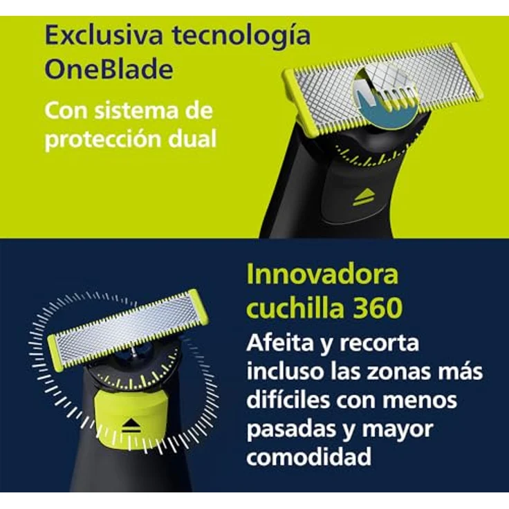 PHILIPS Tondeuse homme One Blade Pro 360 Chrome, Multicolor – Bild 4