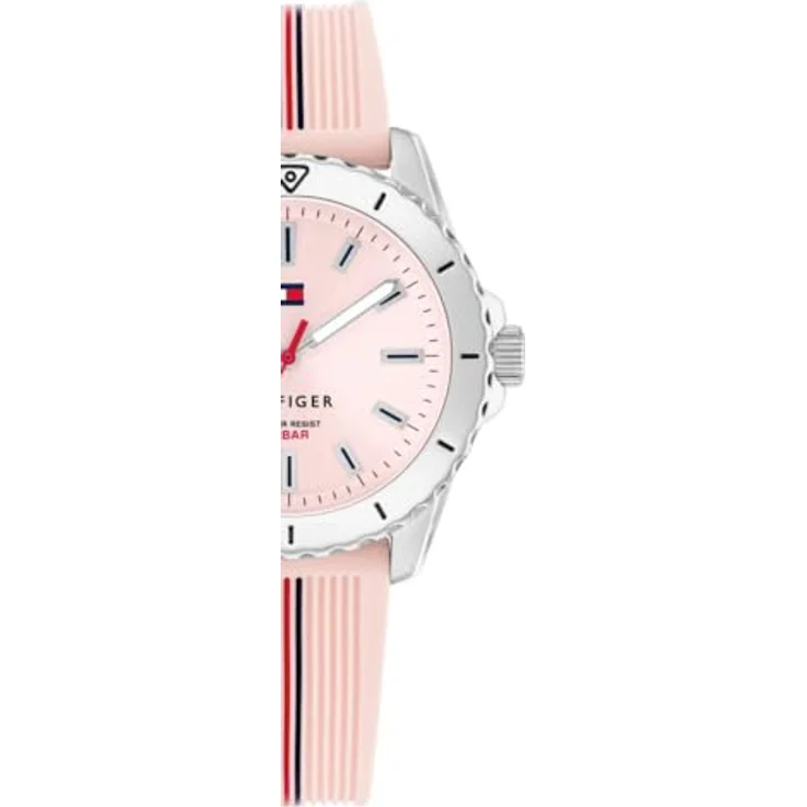 Tommy Hilfiger Quarzuhr GIRLS 1720052, rosa Armbanduhr mit Silikonband, wasserdicht bis 10 bar, ideal als Geschenk für Mädchen – Bild 7