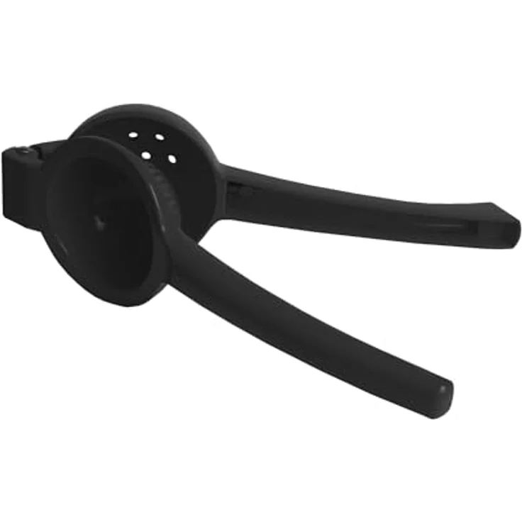 alpina HANDZITRONENPRESSE Schwarz, manuelle Zitruspresse aus Aluminium für Zitronen und Orangen, 7 cm Durchmesser, lebensmittelecht – Bild 3