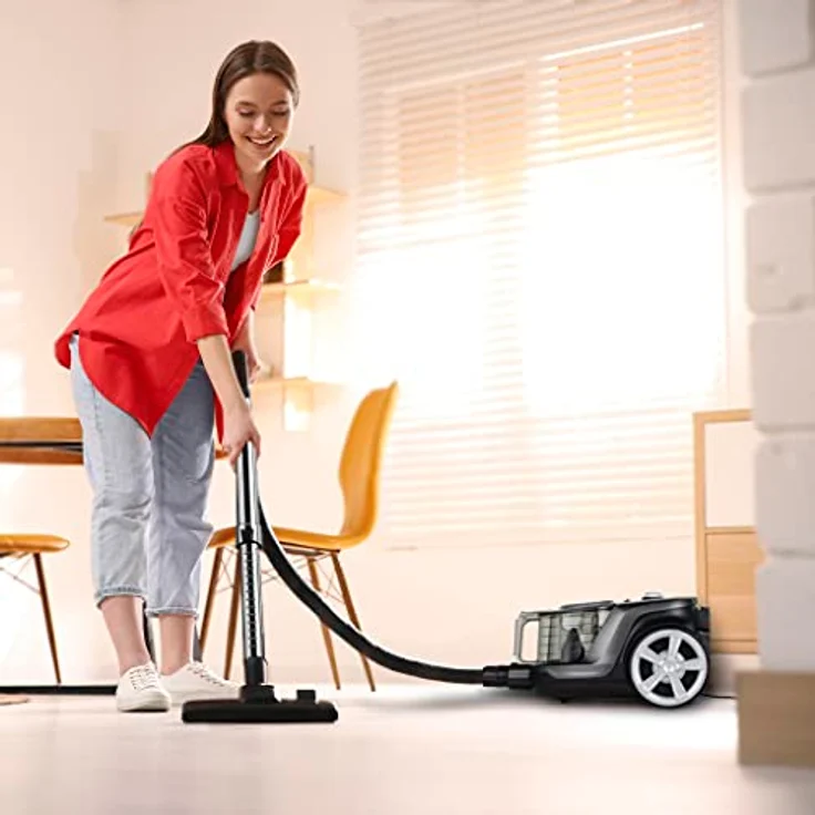 Tesla Electronics AeroStar T700, 900 W, Trommel-Vakuum, Trocken, Beutellos, 3 l, HEPA, Schwarz – Bild 7