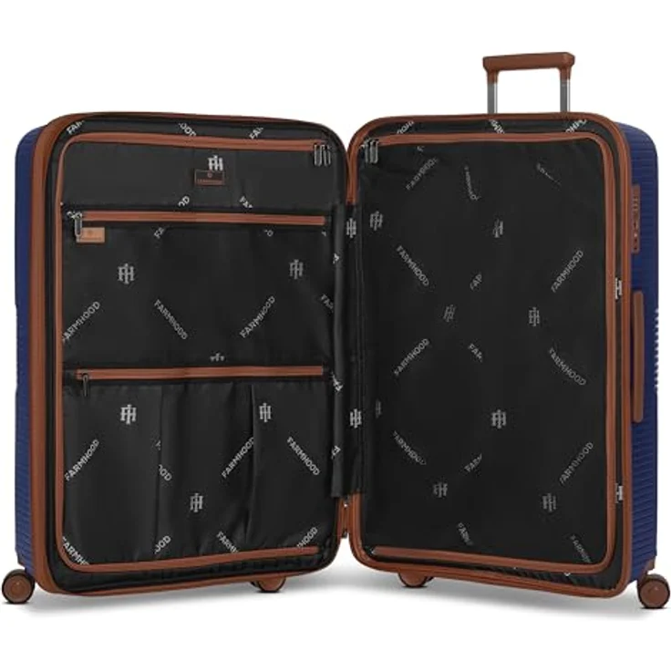 Farmhood Edition großer Hartschalen Check-in Koffer, XL Trolley 50 x 32 x 76 cm, erweiterbar von 114 auf 120 Liter, ultra-leicht 4,5 kg, mit TSA-Schloss und Doppelrollen – Bild 3