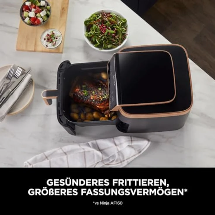 NINJA Fritteuse AF180EUDBCP Air Fryer MAX, Heißluftfritteuse mit 2000 Watt Leistung - schwarz – Bild 3