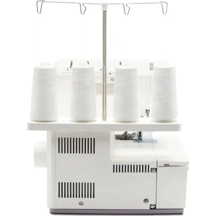 Husqvarna Viking Overlock-Nähmaschine Amber S 300, 2-, 3- und 4-Faden-Nähte, hohe Nähgeschwindigkeit bis 1500 Stiche/min, beleuchteter Greiferbereich – Bild 4