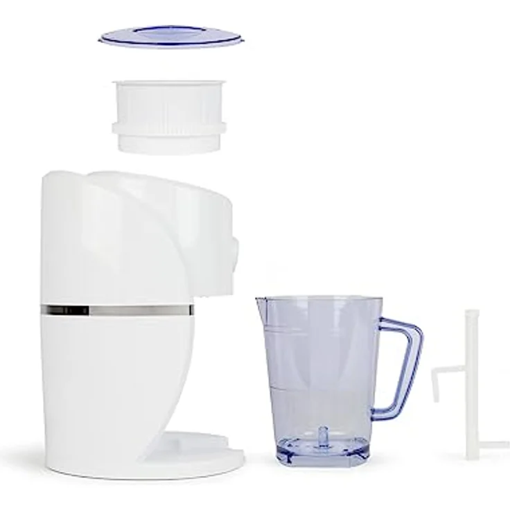 LIVOO DOM430 Eiscrusher Eiswürfel Crusheis Eiswürfelmaschine Eiskrug, 1,1 L, Kunststoff, weiß – Bild 6
