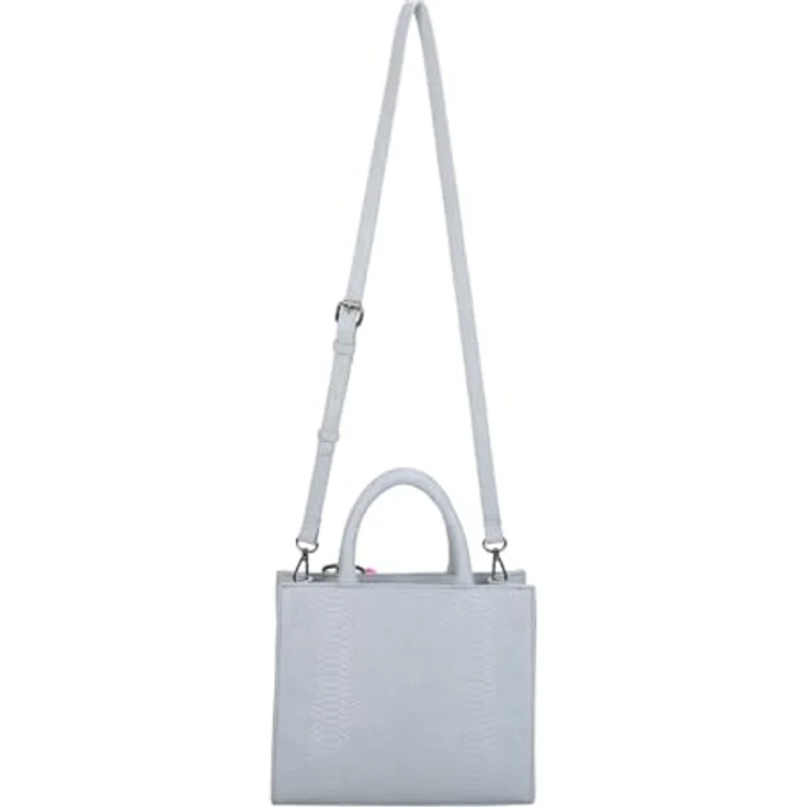 Buffalo Big Boxy Shopper Tasche 26 cm, Blau, aus widerstandsfähigem Polyurethan mit abnehmbaren Umhängeriemen und innerem Reißverschlussfach – Bild 6