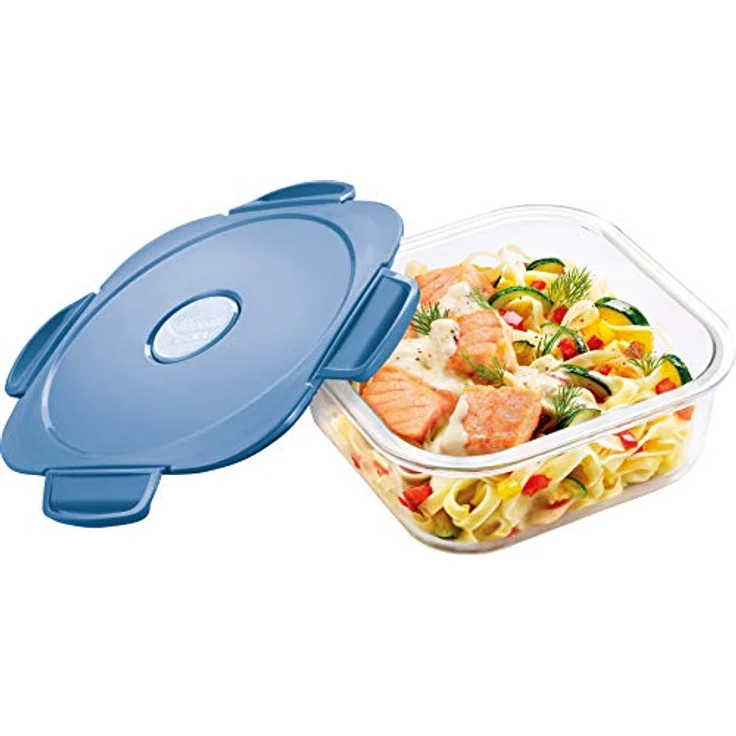 Maped PICNIK - Glas-Lunchbox, Frischhalte-Dose CONCEPT, mikrowellengeeignet, 1,2 Liter - storm blue – Bild 4