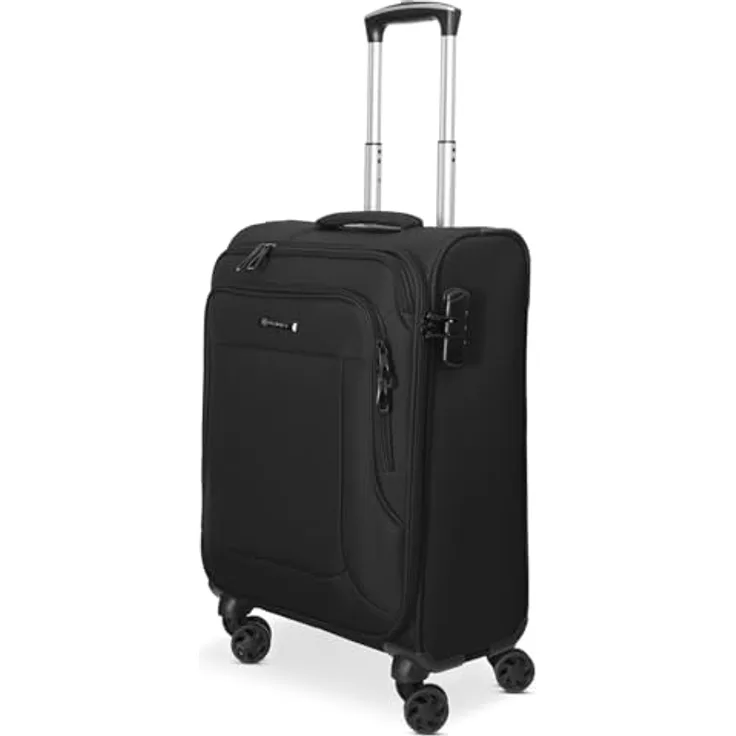 Franky Melbourne 3.0 Handgepäck Koffer | Weichgepäck Trolley mit 4 Rollen, arretierbarer Griff, Hemdenfach, Adressschild, Packriemen und Zahlenschloss | 40 cm x 20 cm x 55 cm