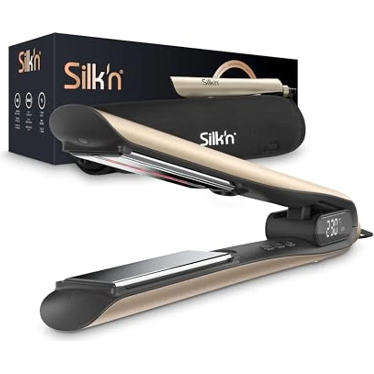 Silk'n Haarglätter I SilkyStraight I Haarglätter mit Infrarot- und Ionentechnologie I Für unterschiedliche Haartexturen und -zustände I Beige – Bild 2