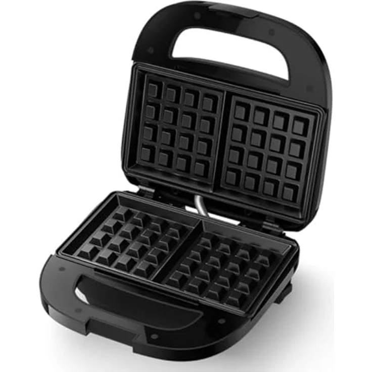 Philips HD2332/90, Waffeleisen mit antihaftbeschichteten Platten für goldbraune Waffeln, Schwarz – Bild 3
