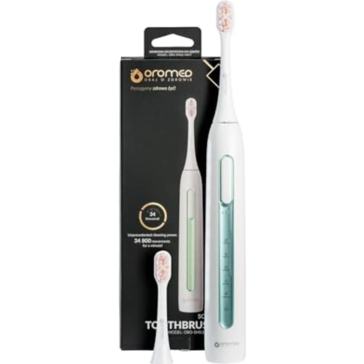 Oromed ORO-SMILE MINT Elektrische Schallzahnbürste – 5 Reinigungsmodi, 90 Tage Akku, IPX7 wasserdicht – Bild 1