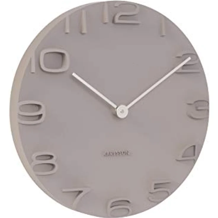 Karlsson On The Edge Uhr, Wanduhr, Kunststoff, Grau, One Size – Bild 1