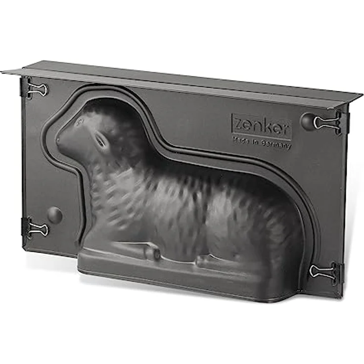 Zenker Lamm Backform, Lammform mit Antihaftbeschichtung für Ostern, Osterlamm-Backform (Kuchenform: ca.275x150x65 mm), Menge: 1 Stück Osterbackform – Bild 2