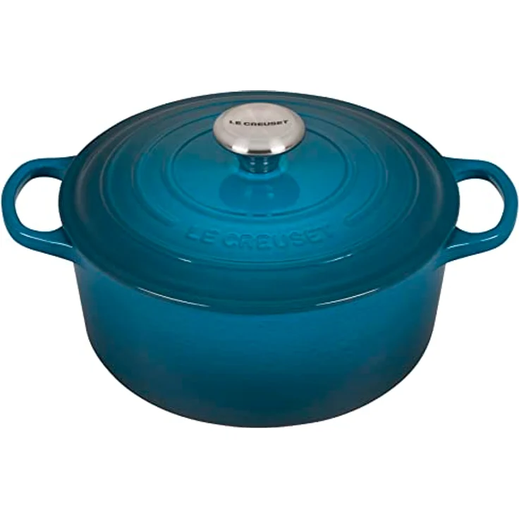 Le Creuset Signature Bräter, rund, 24 cm, deep teal – Bild 2