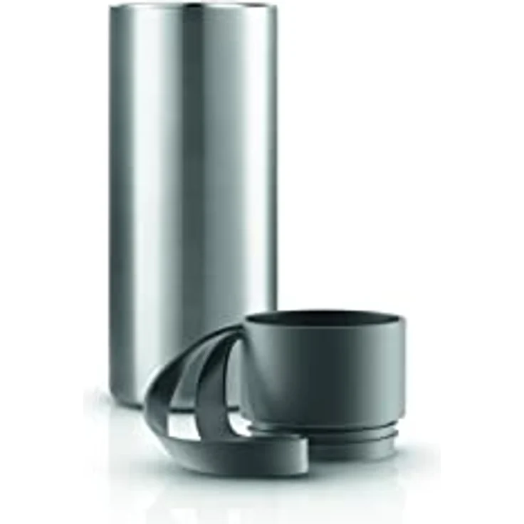 Eva Solo To Go Cup, 0.35 Liter, doppelwandiger Thermobecher mit Klickdeckel, grau – Bild 2