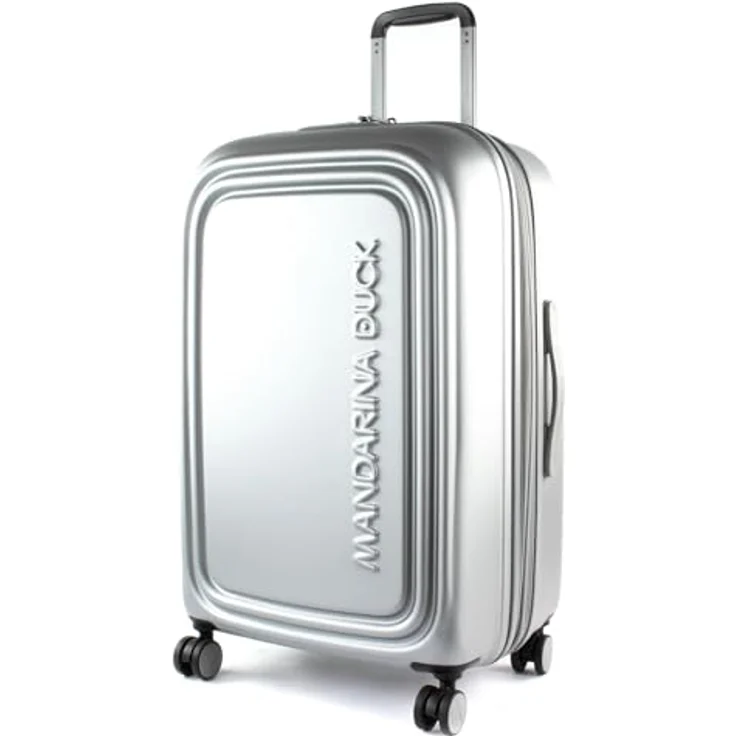 Mandarina Duck LOGODUCK + Trolley MEDIUM EXP Silver, 45 x 69 x 32/35 (BxHxB), Hardcase, erweiterbar, Spinner – Bild 1