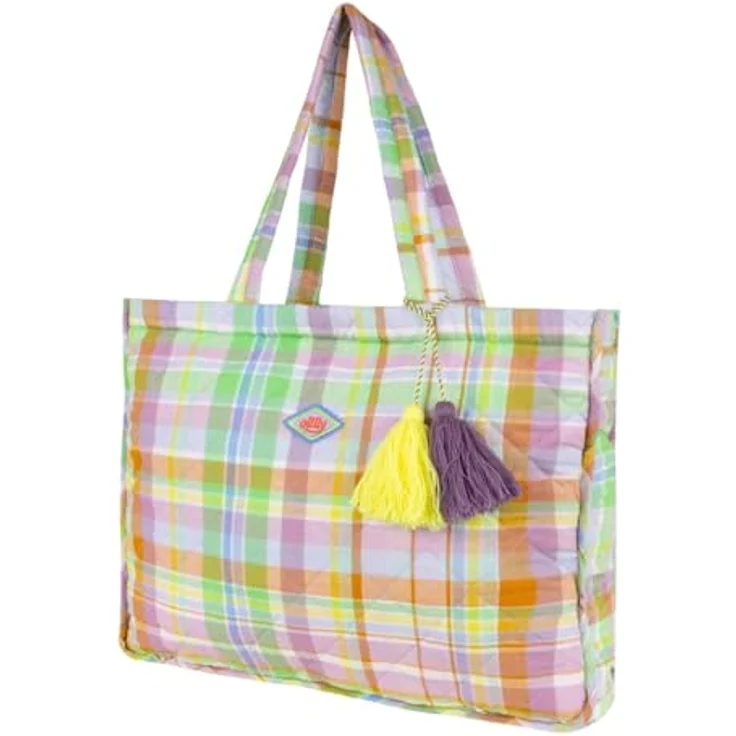 Oilily Merrymeadow Sanny Shopper Tasche, mehrfarbig, 100% Baumwolle, 46 cm x 11 cm x 37 cm, buckthorn brown – Bild 2