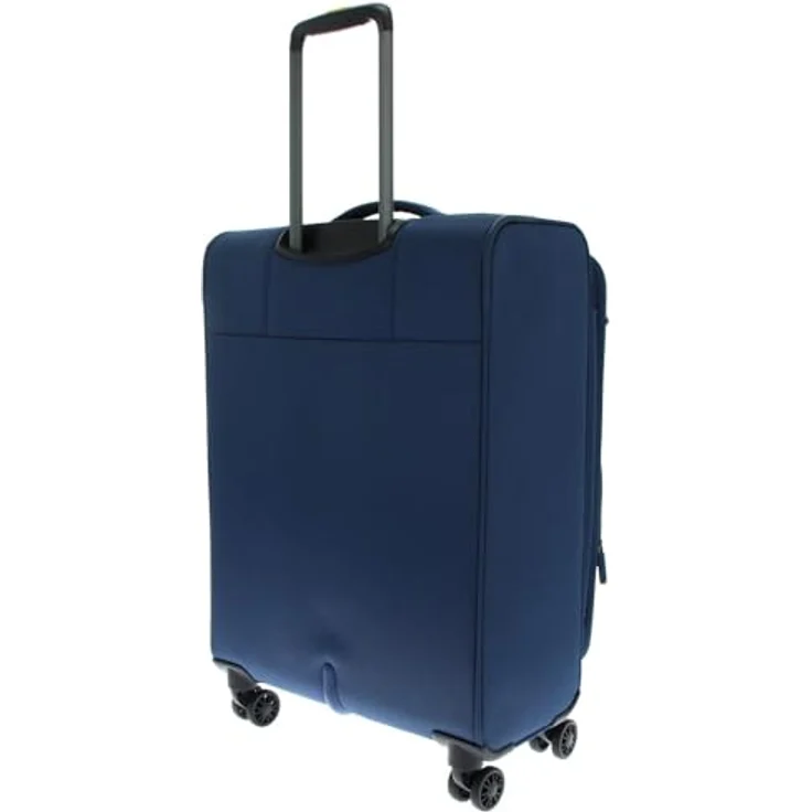Mandarina Duck Zephyr Trolley MEDIUM EXP, leichter und praktischer Koffer aus 3D-Effekt Gewebe, blau – Bild 4