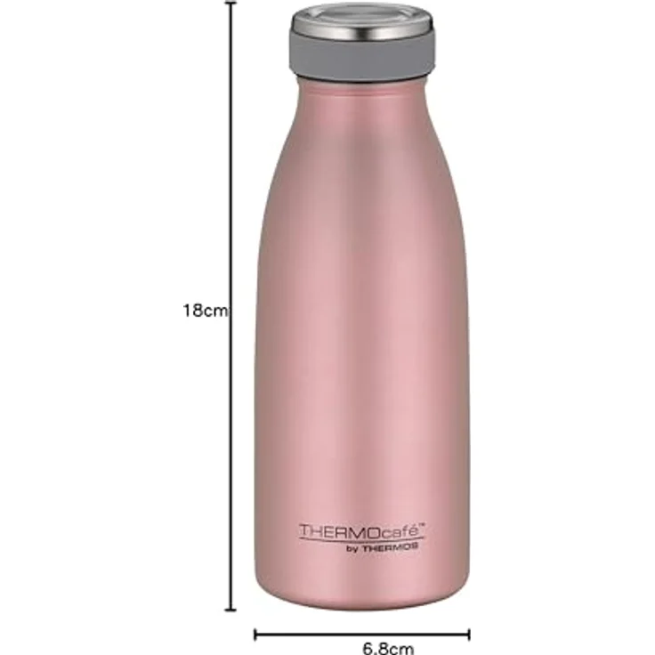ThermoCafé by THERMOS 4067.284.035 Thermosflasche TC Bottle , Edelstahl Rosé Gold 0,35 Liter, 12 Stunden heiß, 24 Stunden kalt, BPA-Free – Bild 3