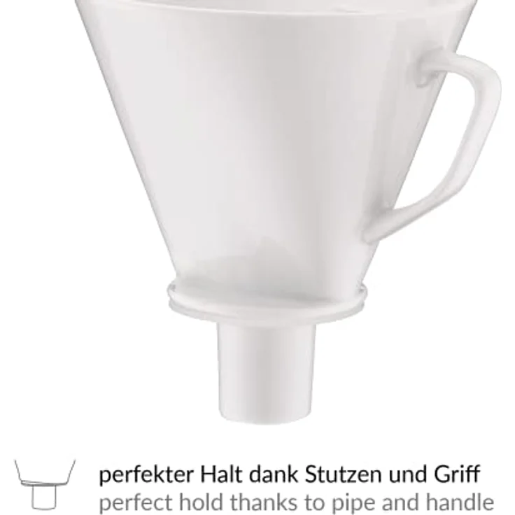 alfi 0096.010.000 Kaffeefilter Aroma Plus Porzellan, weiss, Größe 4, Kannenfilter zum direkten Brühen in 1 oder 2 Tassen bzw. Kannen mit größerem Ausgießer – Bild 5