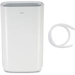 MEDION DH20 Luftentfeuchter (elektrisch, 20Liter/24h, bis zu 20qm, 43db leise, Badezimmer, Schlafzimmer, 5.4 Liter Wassertank, Wäschemodus, Timer, Bodenrollen, MD12048)