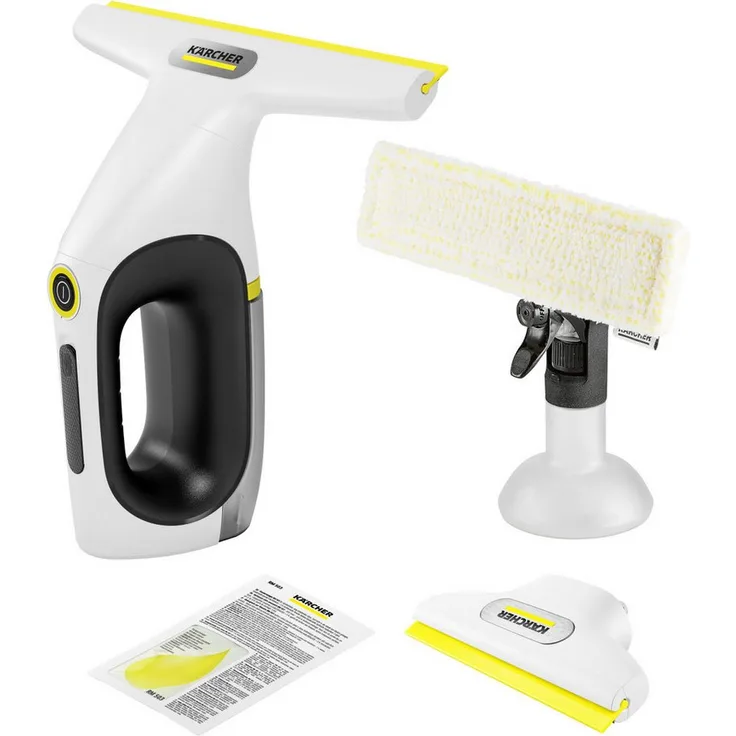 KÄRCHER Akku-Fenstersauger WV 2 Universal Precision, streifenfreies Reinigen mit 35 Min. Akkulaufzeit und USB-C-Ladung