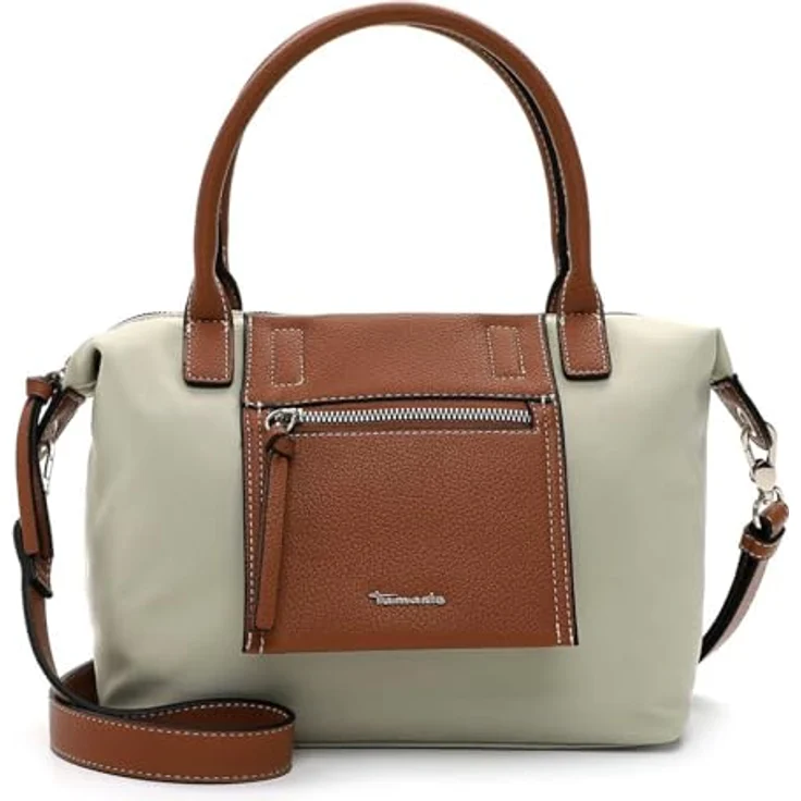 Tamaris Shopper TAS Fabrizia, Damen Einkaufstasche aus Nylon mit Reißverschluss, zweifarbig und längenverstellbarem Umhängeriemen – Bild 1