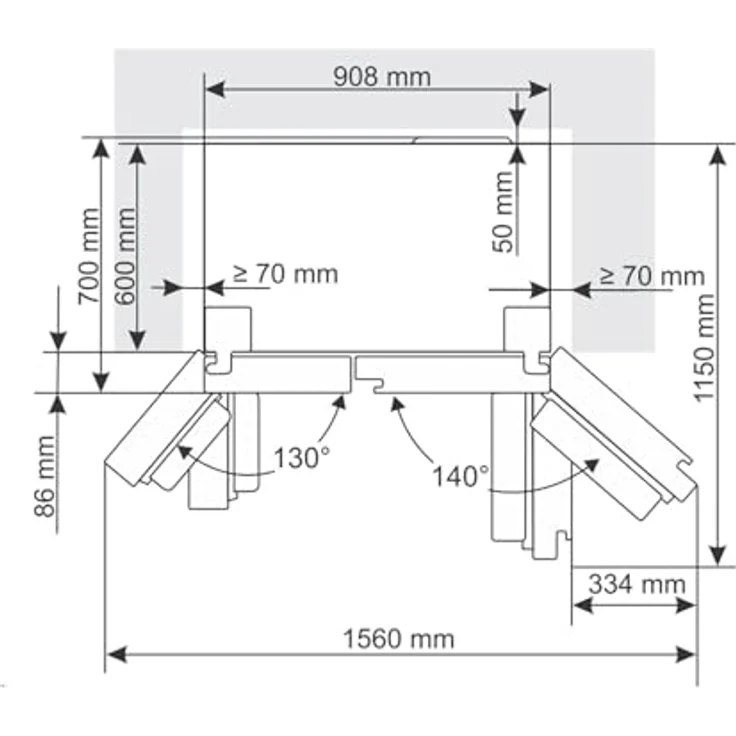 Gorenje NRR9ESXL, Side by Side Kühl-Gefrier-Kombination mit 566 Litern, Edelstahl, IceMaker, NoFrost Plus und Inverter-Kompressor – Bild 10